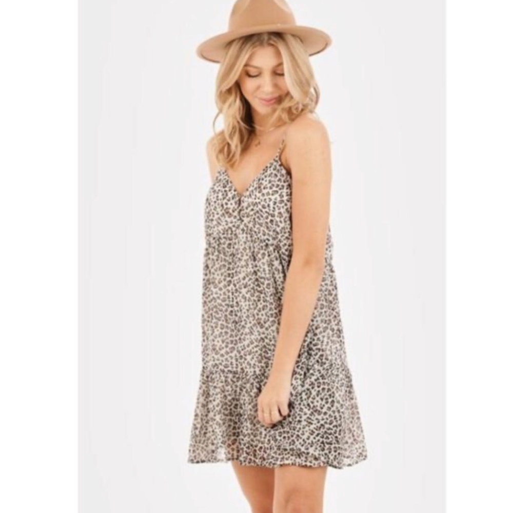 Altar'd State Loving You Animal Print Dress Size Medium